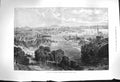 Original Old Antique Print 1877 St. John New Brunswick Houses Church Ships 19th