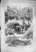 Old Antique Print 1877 War Training Ship Warspite Woolwich Prince Wales 19th