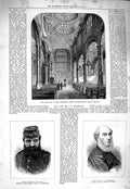 Old Antique Print 1877 Church St. Mary Aldermary George Jamieson Marshman 19th