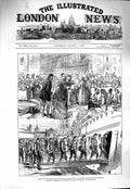 Original Old Antique Print 1877 Siers Mediterranean Garrisons Aldershott Ship