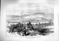 Old Antique Print 1877 War Asia Army Mustapha Pasha Bridge Bullock Waggon 19th