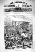 Original Old Antique Print 1877 Russian Wounded Siers Begging Battle Field War