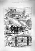 Old Antique Print 1877 Massacres Balkan Villages Bulgarians Turks Dalboka 19th