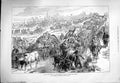 Original Old Antique Print 1877 Turkish Refugees Tirnova Shumla Siers Bullocks