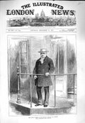 Original Old Antique Print 1877 Portrait Thiers Pavillon Henri Iv. St. Germain