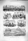 Original Old Antique Print 1877 Walker Fine Art Gallery Liverpool England 19th