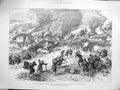 Antique Old Print *4035 1877 War Battle Karahassankoi Turkish Siers Kizila