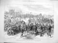 Original Old Antique Print 1877 Siers Reserves Plevna Karahassankoi Map Lom