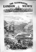Old Antique Print 1877 War Valley Battle Sinankeui Kizil-Tepe Kaceljevo 19th