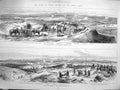Original Old Antique Print 1877 War Plevna Village Gravitza Roumanian Siers