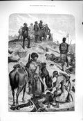 Original Old Antique Print 1877 War Assault Redoubt Plevna Siers Fine Art 19th