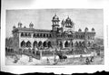 Old Antique Print 1877 Rajah Ram High School Kolapore India Architecture 19th