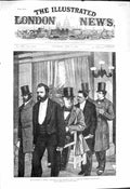 Original Old Antique Print 1878 Berlin Radziwill Palace Prince Gortschakoff Men