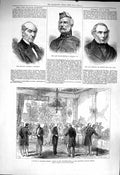 Old Antique Print 1878 Luncheon-Room Radziwill Berlin Mcbean Back Mathews 19th