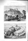 Old Antique Print 1878 Nottingham Castle Art Museum Bestwood Lodge Ward 19th