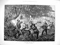 Old Antique Print 1878 Bush Fighting Kaffirs Battle Forest Shooting War 0 19th