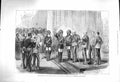 Old Antique Print 1878 Native Indian Officers Duke Cambridge Palace Malta 19th