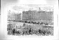 Original Old Antique Print 1878 Prince Wales Nottingham Children Singing Market