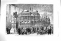 Original Old Antique Print 1878 Pavilion Prince Wales Indian Exhibition 19th
