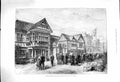 Original Old Antique Print 1878 Paris Exhibition English Houses Avenue Nations