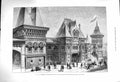 Original Old Antique Print 1878 Russian Model Palace Peter Great Moscow Paris