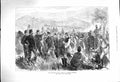 Original Old Antique Print 1878 Austrians Bosnia Insurgent Prisoners Mountains