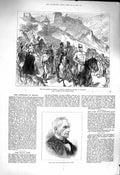 Old Antique Print 1878 Richard Griffith Bosnia Austrian Reserves Vranduk 19th