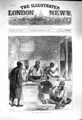 Original Old Antique Print 1878 Afghan Scene Kabob Shop Cabul Natives Victorian