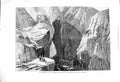 Old Antique Print 1878 Afghan War Entrance Khojak Pass Pershin Candahar 19th