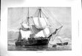 Original Old Antique Print 1878 Fine Art War Ship H.M.S. Northampton Victorian