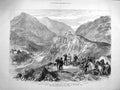 Old Antique Print 1878 Fort Ali Musjid Lala Cheena Khyber Pass Cavagnari 19th