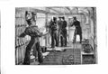 Original Old Antique Print 1878 Scene Conning Tower Board Ship H.M.S. Thunderer