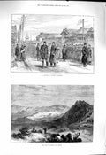 Original Old Antique Print 1878 Muster Japanese Policeman Ephesus Asia Minor