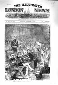 Original Old Antique Print 1878 Parliament Lord Ravensworth House Lords Meeting