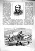 Original Old Antique Print 1878 Major White-Melville Afghan War Khoorum Roberts