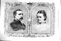Old Antique Print 1878 Portrait Duke Connaught Princess Louise Marguerite 19th