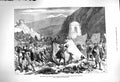 Original Old Antique Print 1879 Afghan War Native Camp Looting Camp Fort Musjid