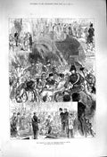 Old Antique Print *3260 1879 Marquis Lorne Princess Louise Canada Ottawa
