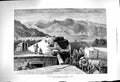 Original Old Antique Print 1879 Afghan War Interior Fort Dakka Mountains Army