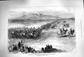 Original Old Antique Print 1879 Afghan War Queen Jellalabad Siers Horses 19th