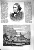 Old Antique Print 1879 Fitzjames Stephen Judge Afghan War Kata Khooshtia 19th