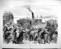 Old Antique Print 1879 Reinforcements Zulu War 60Th Rifles Tilbury Army 19th