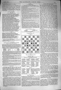 Original Old Antique Print 1879 Seven Pages Chess Moves Illustrated London News