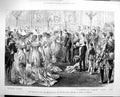 Antique Old Print 1879 Wedding Duke Connaught Royal Family Windsor Chapel 19th