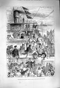 Original Old Antique Print 1879 Zulu War Siers Ship Captain Coxwell Auction