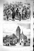 Original Old Antique Print 1879 Afghan War Sier Khelat-I-Ghilzai Shakspeare
