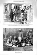 Old Antique Print 1879 Zulu War Piper Pretoria Ship Prisoners Jellalabad 19th