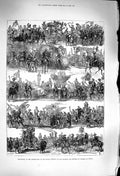 Original Old Antique Print 1879 Silver Wedding Emperor Empress Austria Vienna