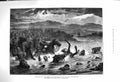 Original Old Antique Print 1879 Afghan War Disaster10Th Hussars Cabu Victorian