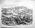 Original Old Antique Print 1879 Zulu War Siers Marching Ekowe Column Drift